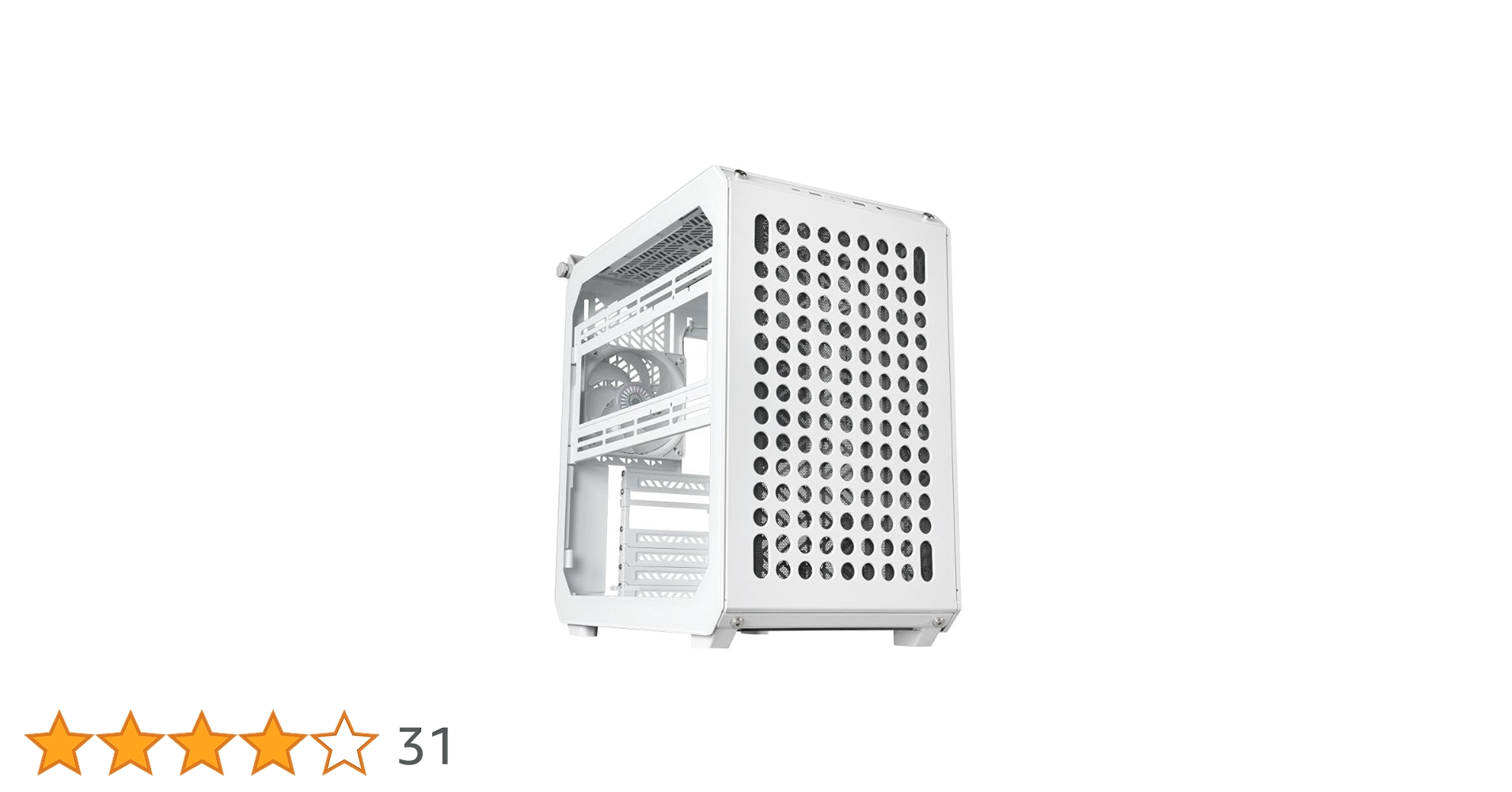 Amazon | Cooler Master Qube 500 Flatpack White 全面